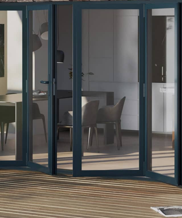 An example of a set of bifold doors near Leabrooks