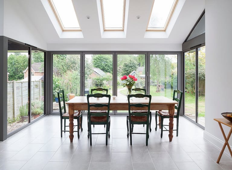 An example of a set of bifolding doors in Derby
